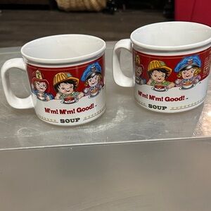 Set of 2 Vintage Campbell Soup Mugs
